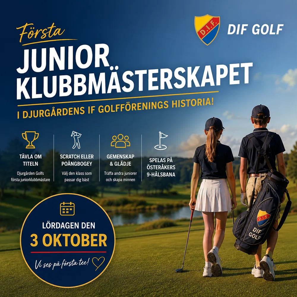 Juniorklubbmästerskapet - 3 oktober på Österåkers 9-hålsbana