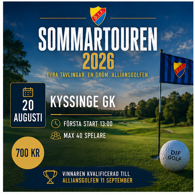 Sommartouren - Tävling 3 - 20 augusti på Kyssinge GK