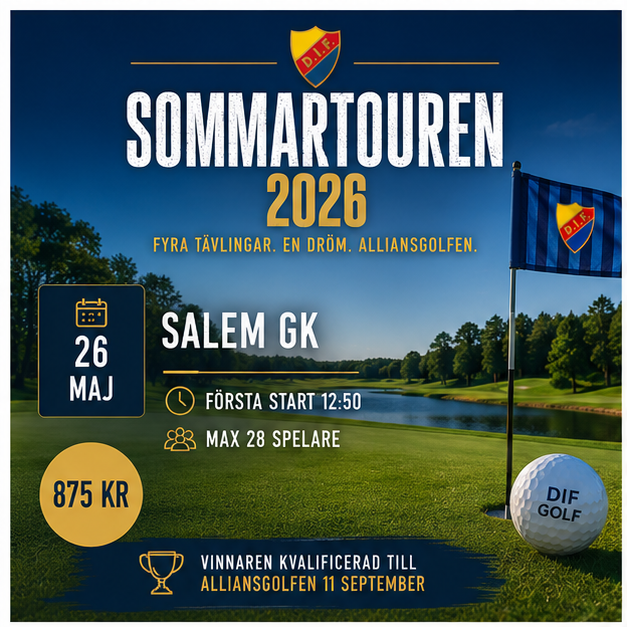 Sommartouren - Tävling 1 - 26 maj på Salem GK